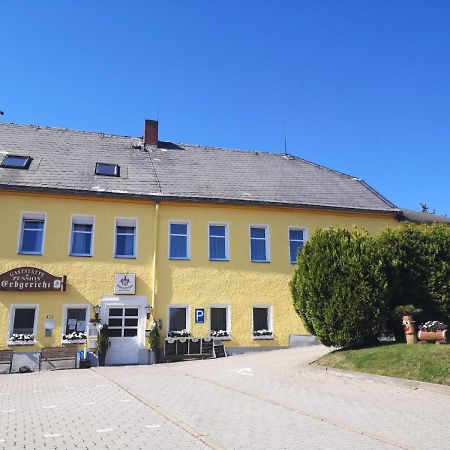 Pension & Gasthof Erbgericht Hoehenlage 850M Marienberg Exteriér fotografie